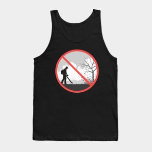 Autumn Leaf Blowing Prohibited! Vintage Tank Top